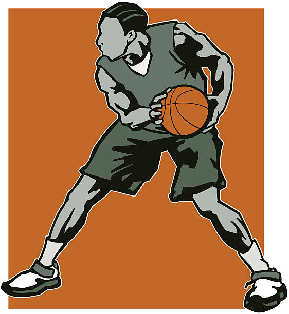 istock Illustration of a Professional Basketball point guard 165645552