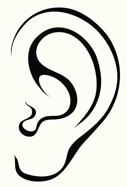 Vector illustration of Ear