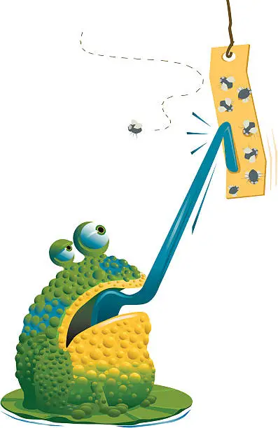Vector illustration of Frog Trap