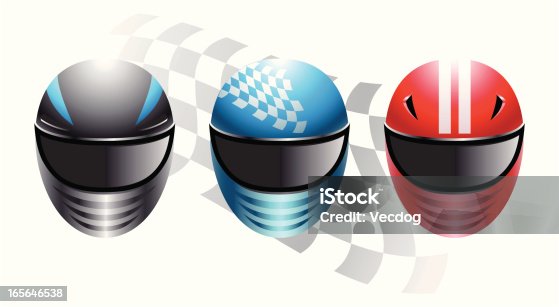 istock Racing Helmets 165646538