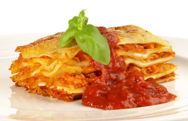 istock Vegetarian Lasagne with Tamato Sauce - Isolated 1656469418