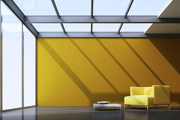 minimalista sala lounge - elegance luxury simplicity architecture foto e immagini stock