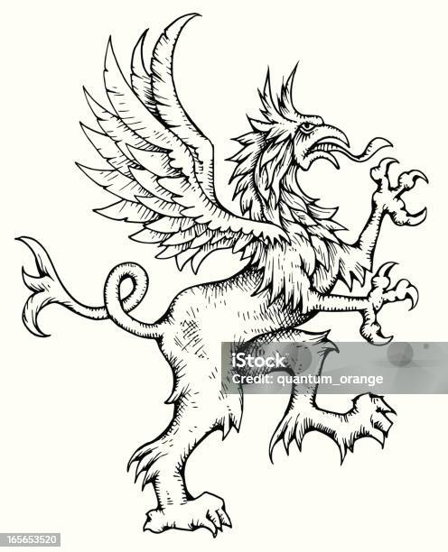 Griffin Stock Vektor Art und mehr Bilder von Greif - Greif, Illustration, Bleistiftzeichnung