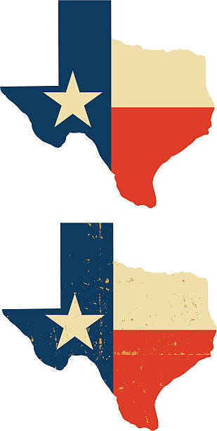 Estado do Texas - ilustração de arte em vetor