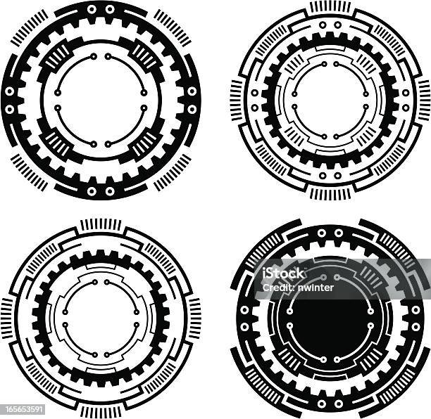 Cercles Technique Vecteurs libres de droits et plus d'images vectorielles de Cercle - Cercle, Complexité, Schéma explicatif