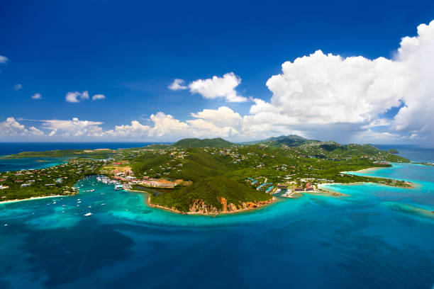 istock aerial shot of Red Hook, St. Thomas, US Virgin Islands 165653827
