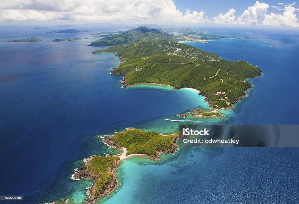 Filmagem aérea de West End, St. Thomas, Ilhas Virgens Americanas - Royalty-free Saint Thomas - Ilhas Virgens Foto de stock