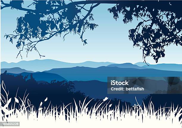 Mountains Landscape Stock Illustration - Download Image Now - In Silhouette, Nature, Landscape - Scenery
