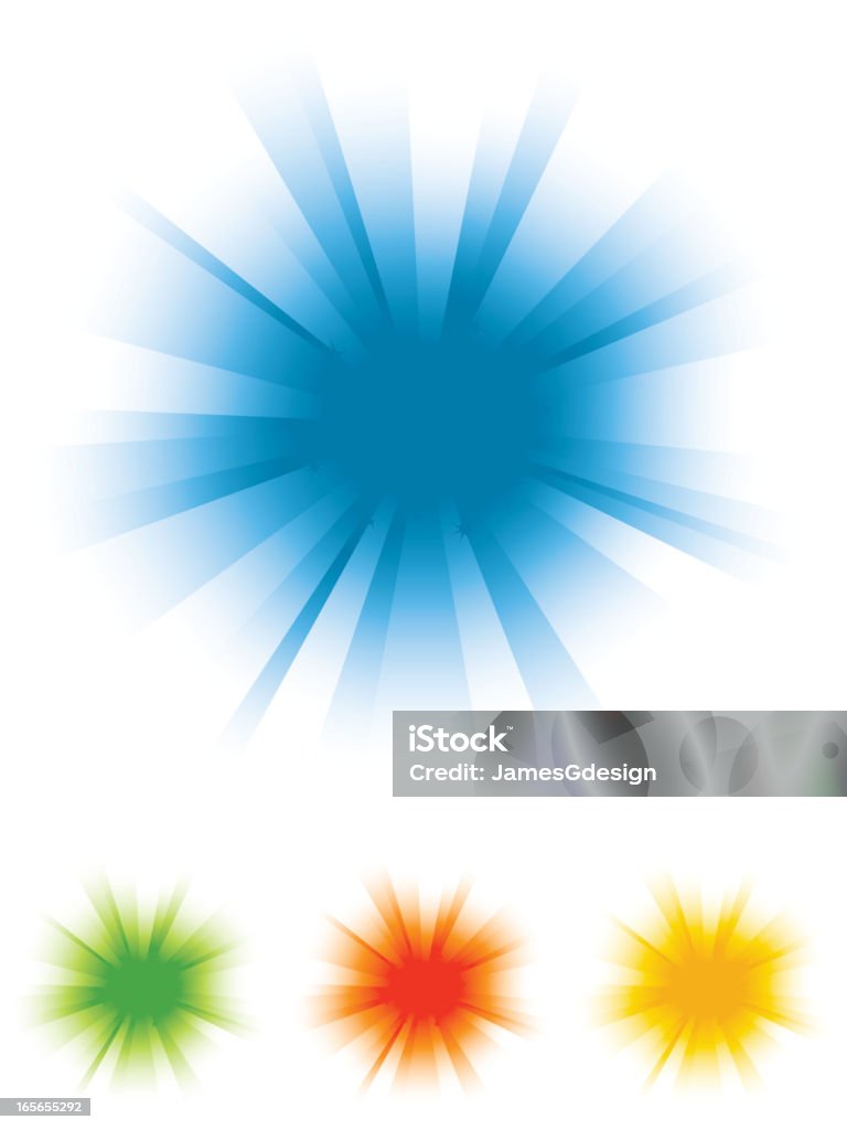 Colorburst Gradient Color Burst Background Set Stock Illustration - Download Image Now ...