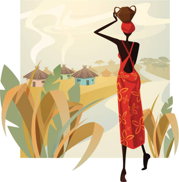 ilustraciones, imágenes clip art, dibujos animados e iconos de stock de miss áfrica - indigenous culture illustrations