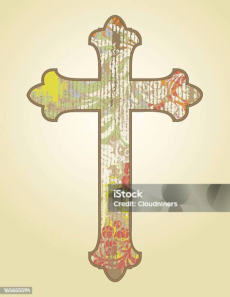 Simple Rustic Cross Image Rustic Cross Stock Illustration - Download Image Now - Antique ...