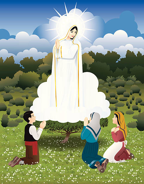 Ilustración de Nuestra Señora De Fátima y más Vectores Libres de Derechos  de La Virgen María - La Virgen María, Milagro - Evento religioso,  Cristianismo - iStock