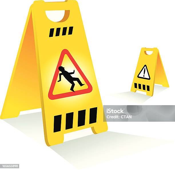 Vetores de Wet Floor e mais imagens de Caution Wet Floor - Caution Wet Floor, Amarelo, Clip Art