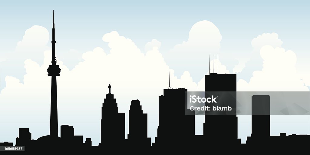 Skyline von Toronto - Lizenzfrei CN Tower Vektorgrafik