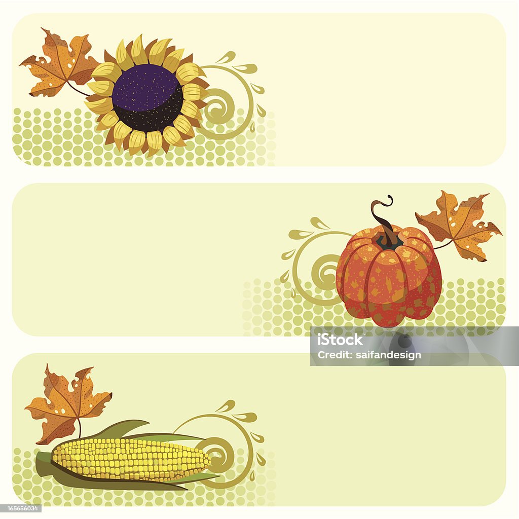 Thanksgiving banners. - Royalty-free Abstrato arte vetorial