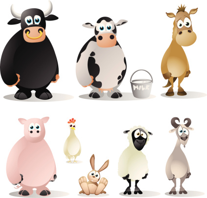 Farm Animals Cartoon Collection