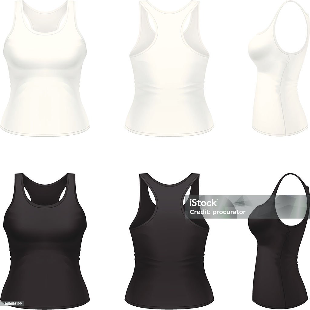 singlet für Damen - Lizenzfrei Unterhemd Vektorgrafik