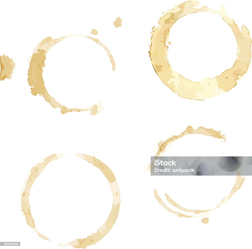 コーヒーカップラック - シミ汚れのロイヤリティフリーベクトルアート