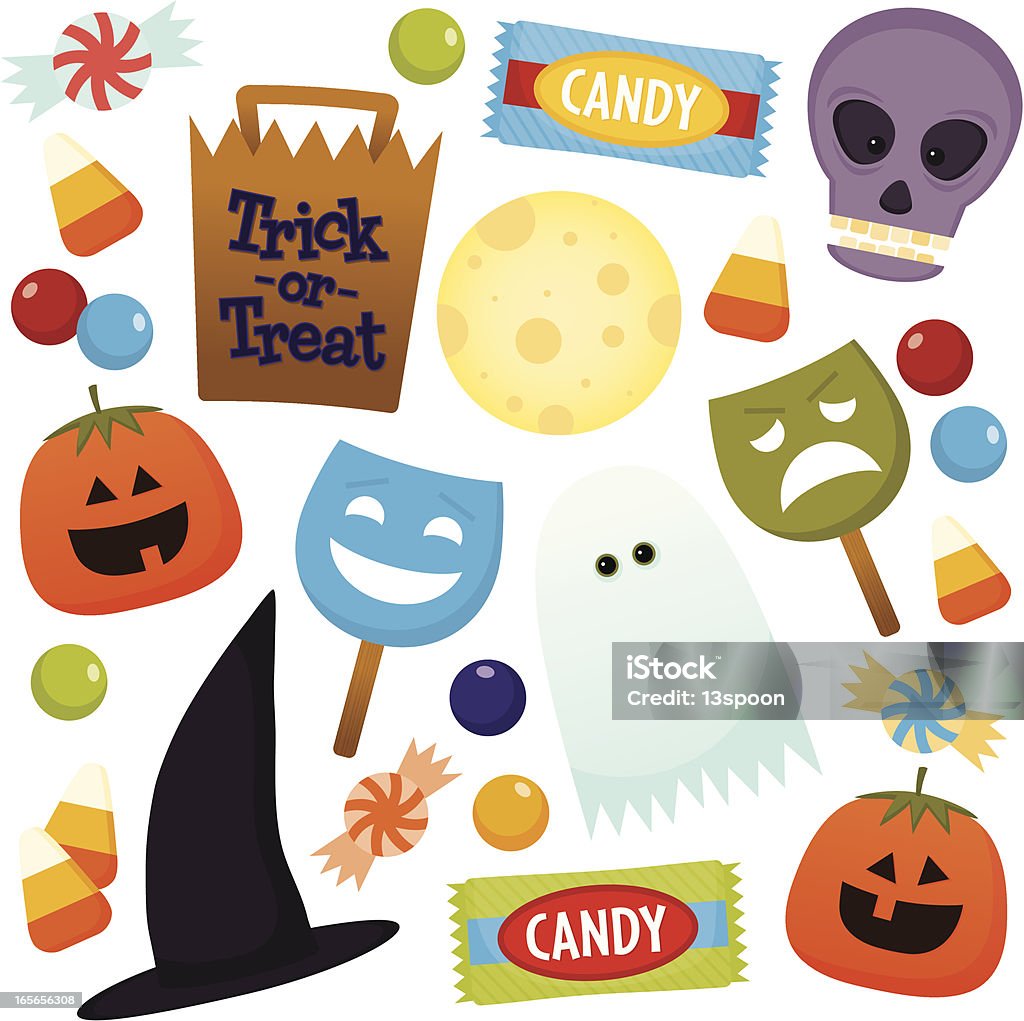 Halloween - clipart vectoriel de Confiserie - Mets sucré libre de droits