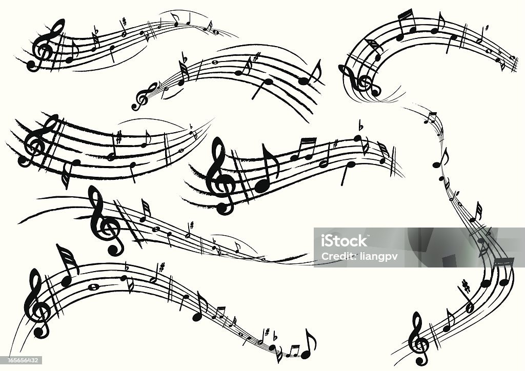 Nota musicale - arte vettoriale royalty-free di Nota musicale