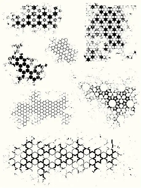 Vector illustration of Grunge Patterns