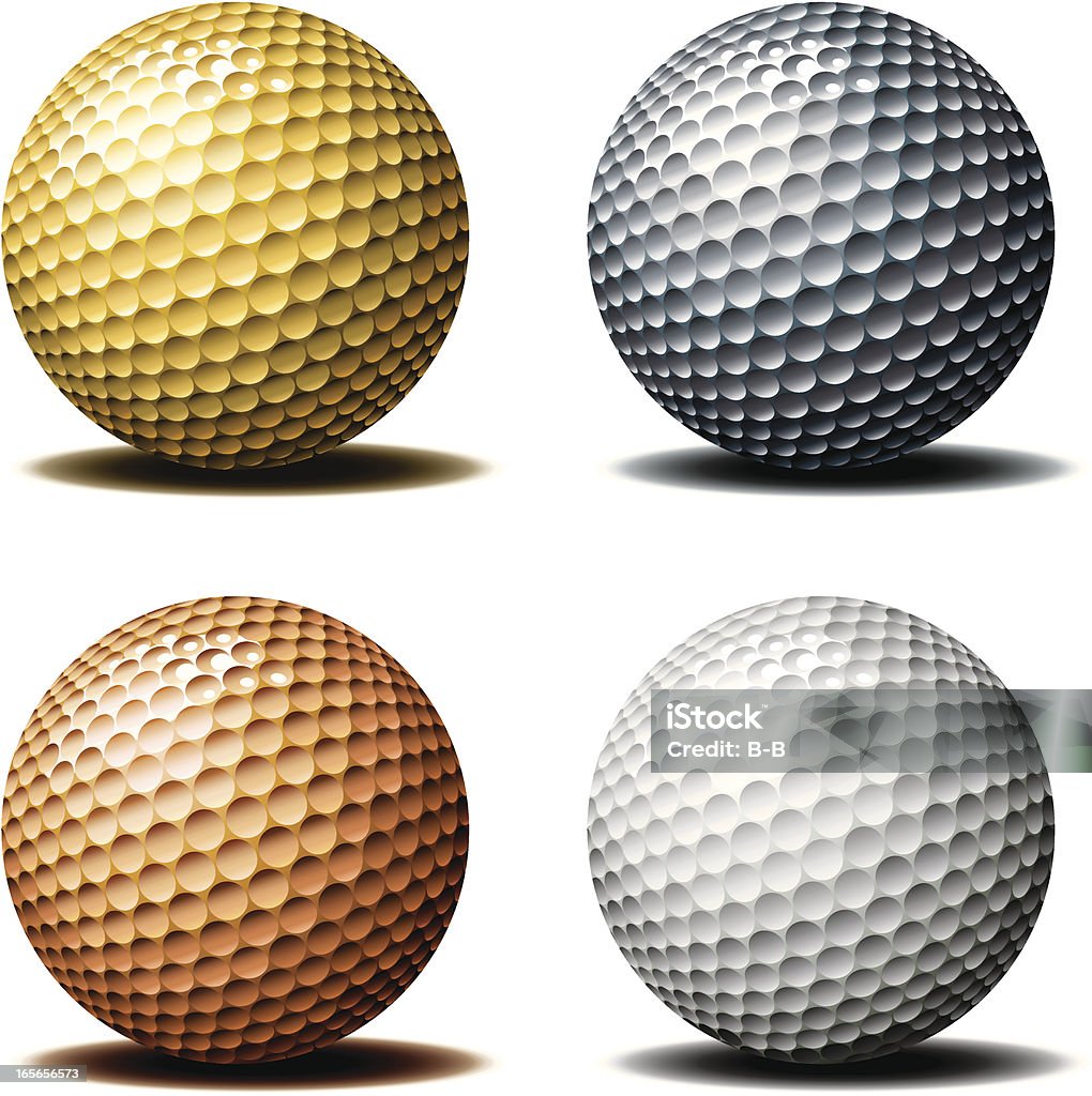 Trofeo de Golf ball - arte vectorial de Pelota de golf libre de derechos