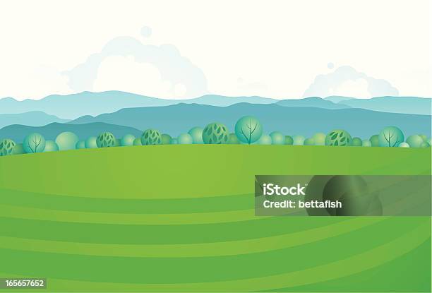 Europa País Paisagem - Arte vetorial de stock e mais imagens de Agricultura - Agricultura, Ao Ar Livre, Banda desenhada - Produto Artístico