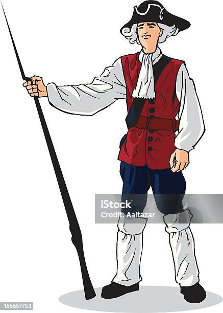 Red Coat Soldier Stock Illustration - Download Image Now - Wig, Armed Forces, Cartoon