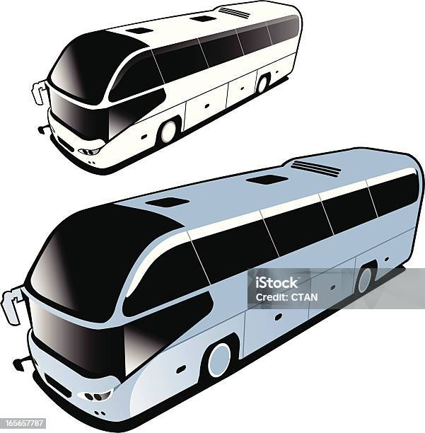 Isolierte Neuen Bus Stock Vektor Art und mehr Bilder von Bus - Bus, Modern, Blau