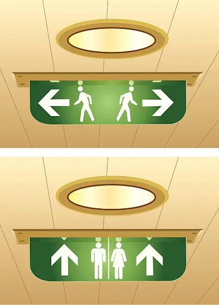 Vector illustration of Directional Signs