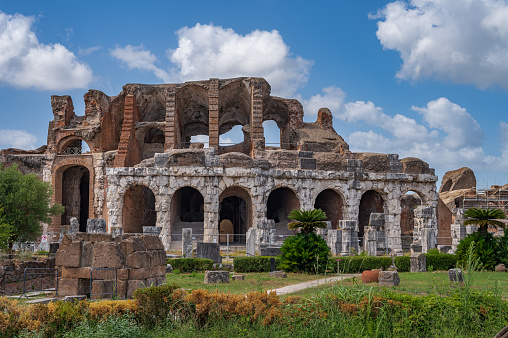 The Campanian Amphitheater is a Roman amphitheater located in the city of Santa Maria Capua Vetere - coinciding with the ancient Capua - second in size only to the Colosseum in Rome