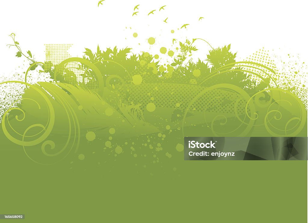 Fundo verde - Vetor de Borrifo royalty-free