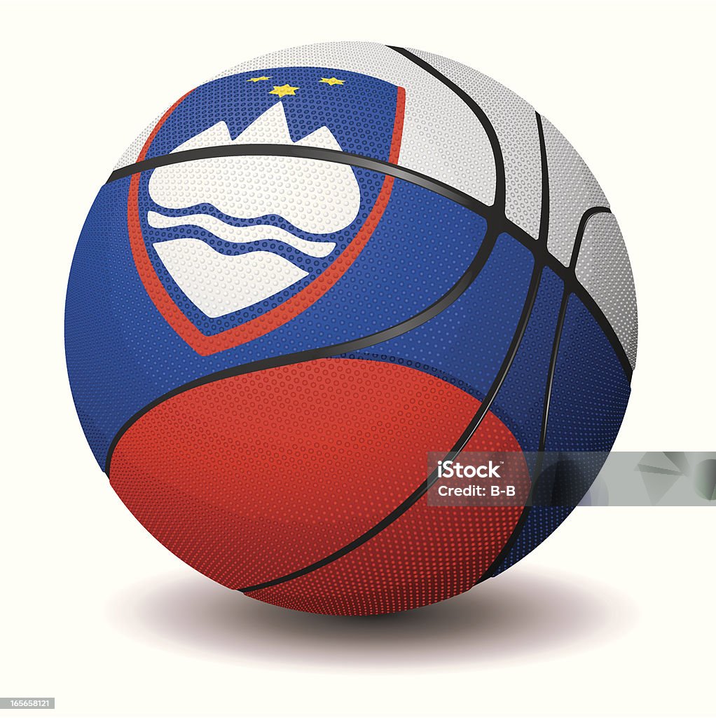 Баскетбол-Словения - Векторная графика Баскетбол роялти-фри