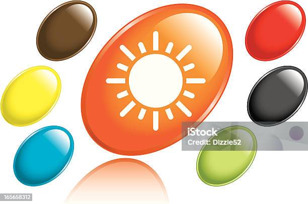Sun Icon Stock Illustration - Download Image Now - Black Color, Blue, Concepts