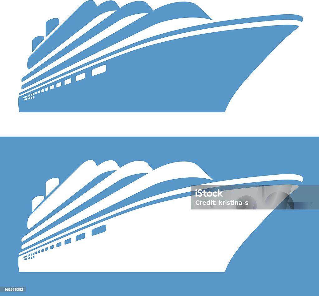 Cruise Kreuzfahrtschiff - Lizenzfrei Kreuzfahrtschiff Vektorgrafik