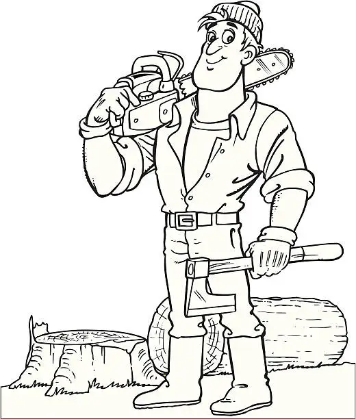 Vector illustration of Lumberjack