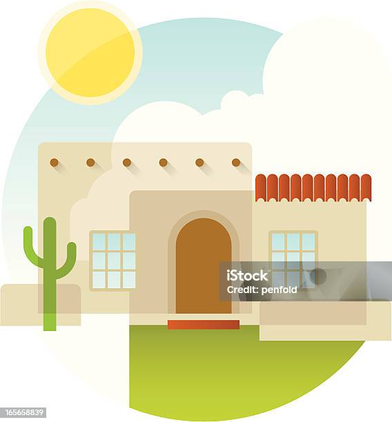 Adobe Casa - Immagini vettoriali stock e altre immagini di Adobe - Adobe, Casa, Illustrazione