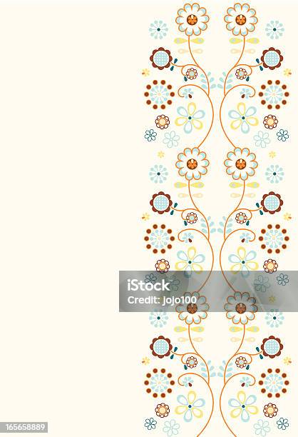 Retro Pattern Side Border Seamless Retro Floral Border Pattern Stock Illustration - Download ...