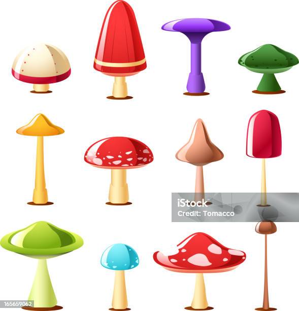 Ilustración de Hongo Conjunto De Iconos De Tipo Seta Toadstool y más Vectores Libres de Derechos de Brillante - Brillante, Color - Tipo de imagen, Colorido