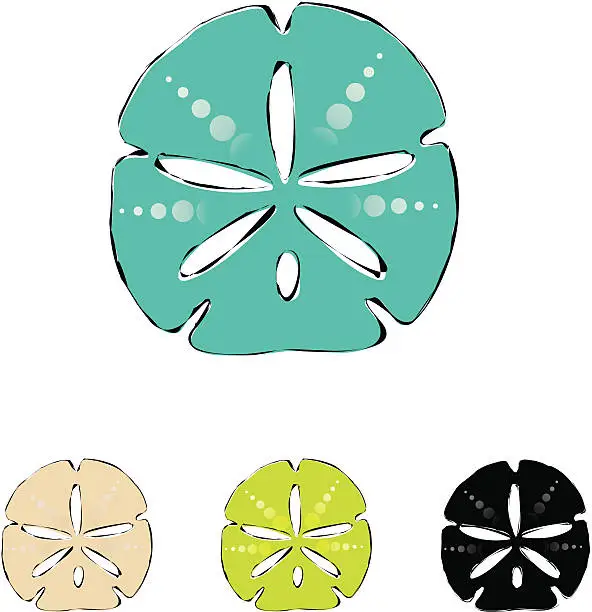 Vector illustration of Sand Dollar