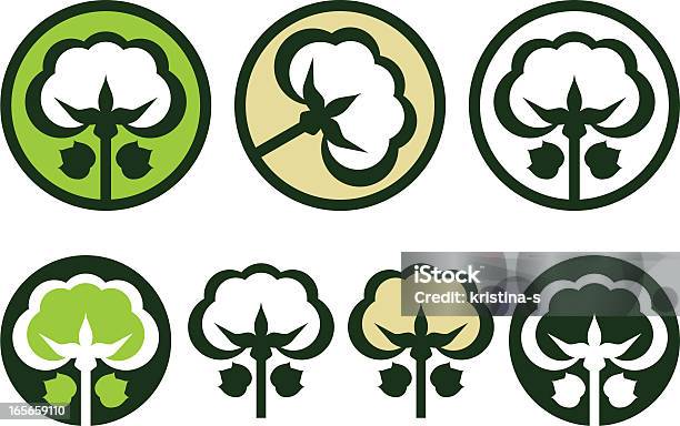 Biobaumwolle Stock Vektor Art und mehr Bilder von Baumwollpflanze - Baumwollpflanze, Icon, Organisch