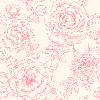 istock seamless pattern with roses 165659323