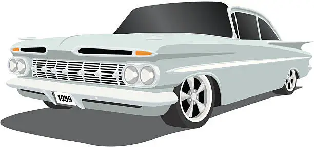 Vector illustration of Chevrolet Impala 1959