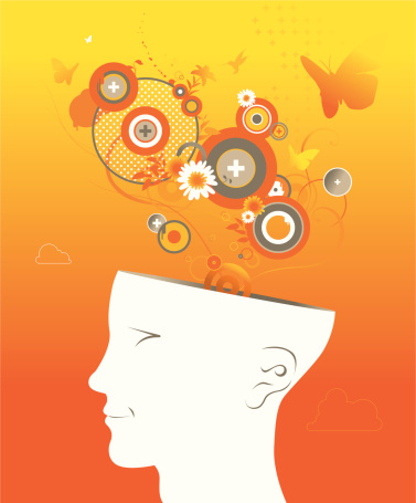 Mind As Spring Think In Spring Stock Illustration - Download Image Now - Anatomy ...