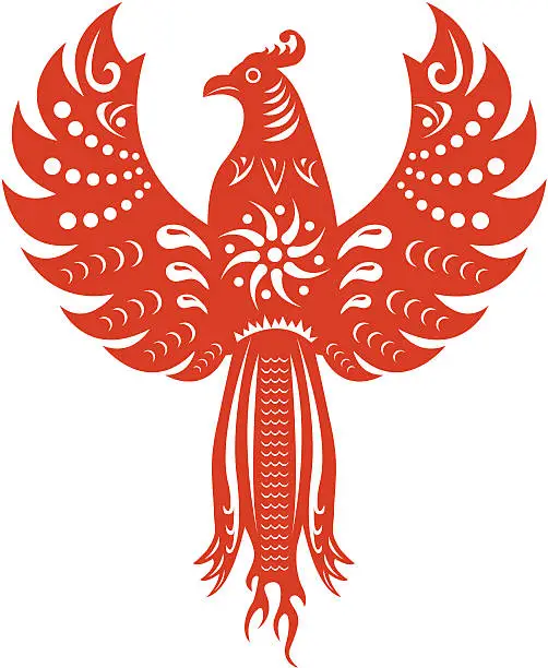 Vector illustration of Phoenix Bird