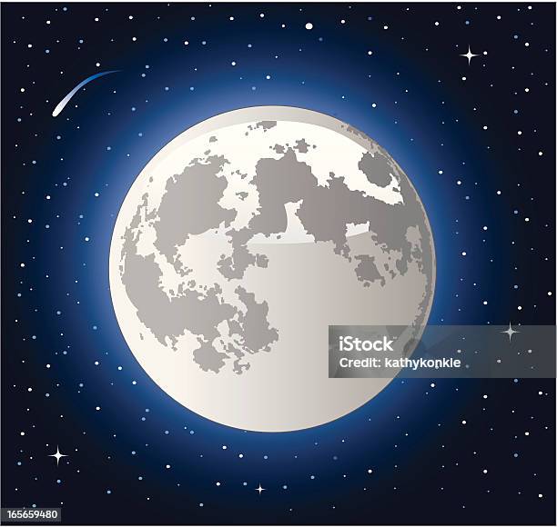 풀문 달 표면에 대한 스톡 벡터 아트 및 기타 이미지 - 달 표면, 달-하늘, 유성 분화구