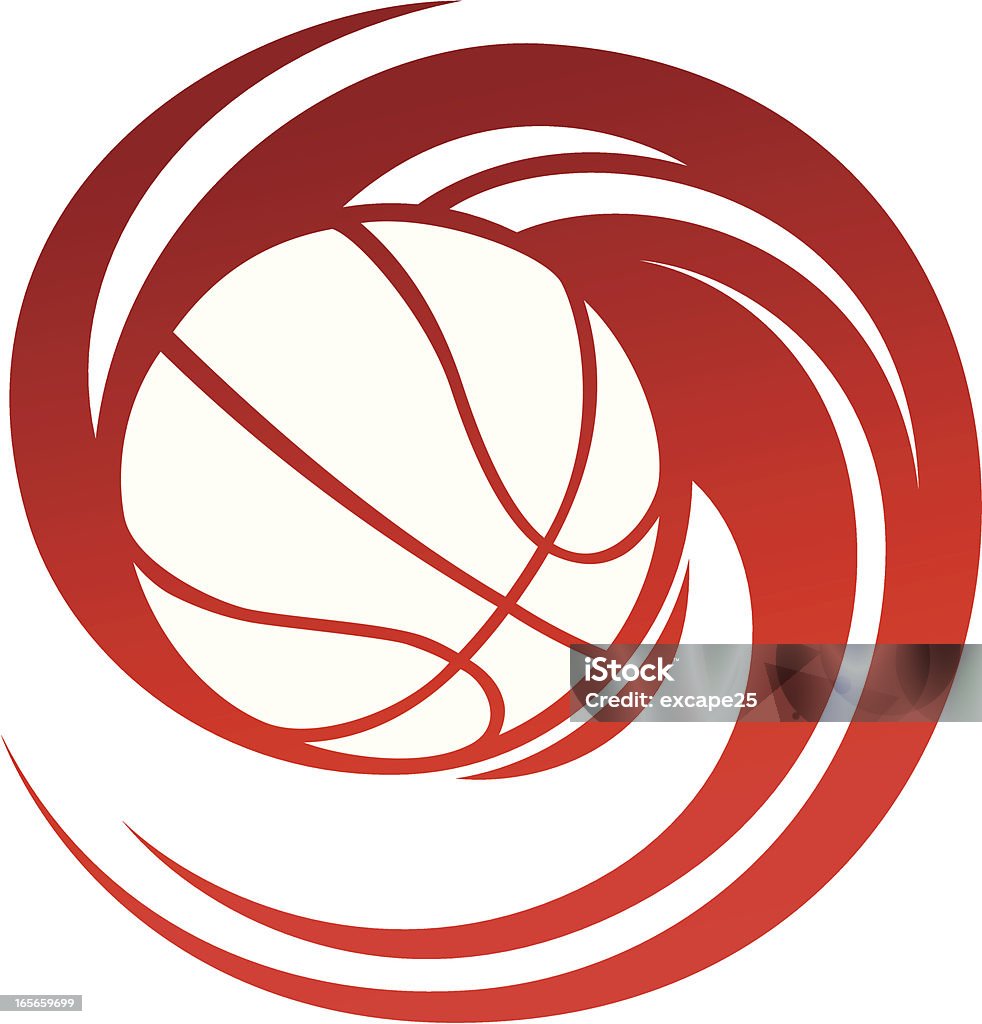 Spinning basketball Logo of spinning basketball. Basketball - Ball stock vector