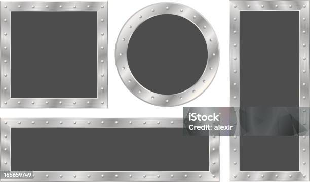 Steel Frames Stock Illustration - Download Image Now - Border - Frame, Metal, Silver Colored