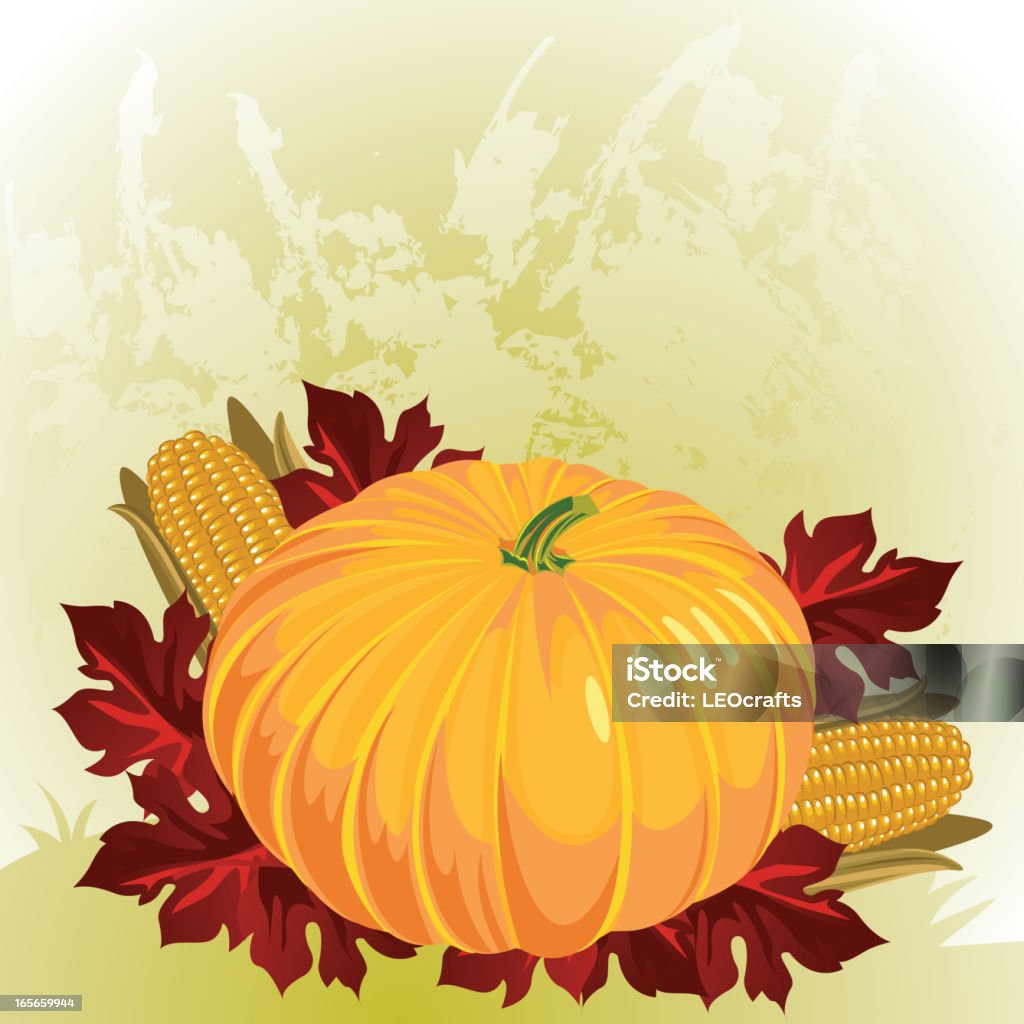 Wunderschöne Thanksgiving Hintergrund - Lizenzfrei Ahornblatt Vektorgrafik