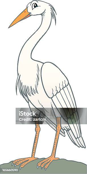 Heron Stock Vektor Art und mehr Bilder von Bunter Reiher - Bunter Reiher, Comic - Kunstwerk, Bewegung